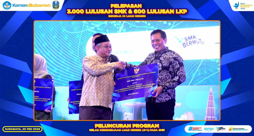 SMK Ponpes International Millenial Model PGRI 1 Mejayan Resmi Terima Surat Keputusan Program Kebekerjaan Luar Negeri (3+1)